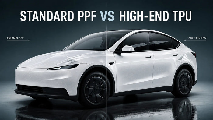 PPF vinyl eller TPU: hvilken lakbeskyttelsesfilm passer til din Tesla?