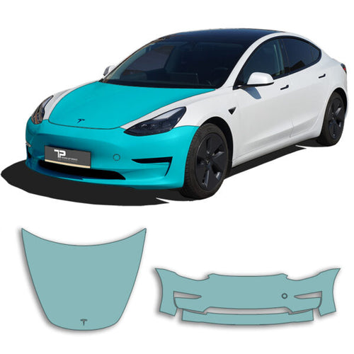 Model 3 Frontkit Regular – Lakbeskyttelsesfilmsæt PPF til køretøjets front