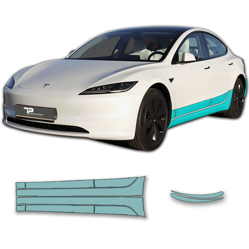 Model 3 “Highland” Sidekit large – Malingsbeskyttelsesfilm PPF til hele Side paneller & hjulkasse