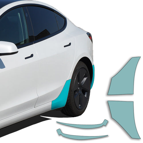 Model 3 Sidekit small – Lakbeskyttelsesfilm PPF til de bageste sidepaneler og kofangeren