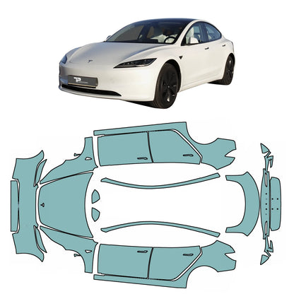 Model 3 "Highland" Komplet Paint Protection Film Set PPF