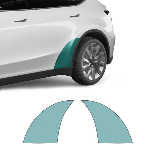 Model Y "Juniper" Sidekit small – Malingsbeskyttelsesfilm PPF til det bagerste dørområde