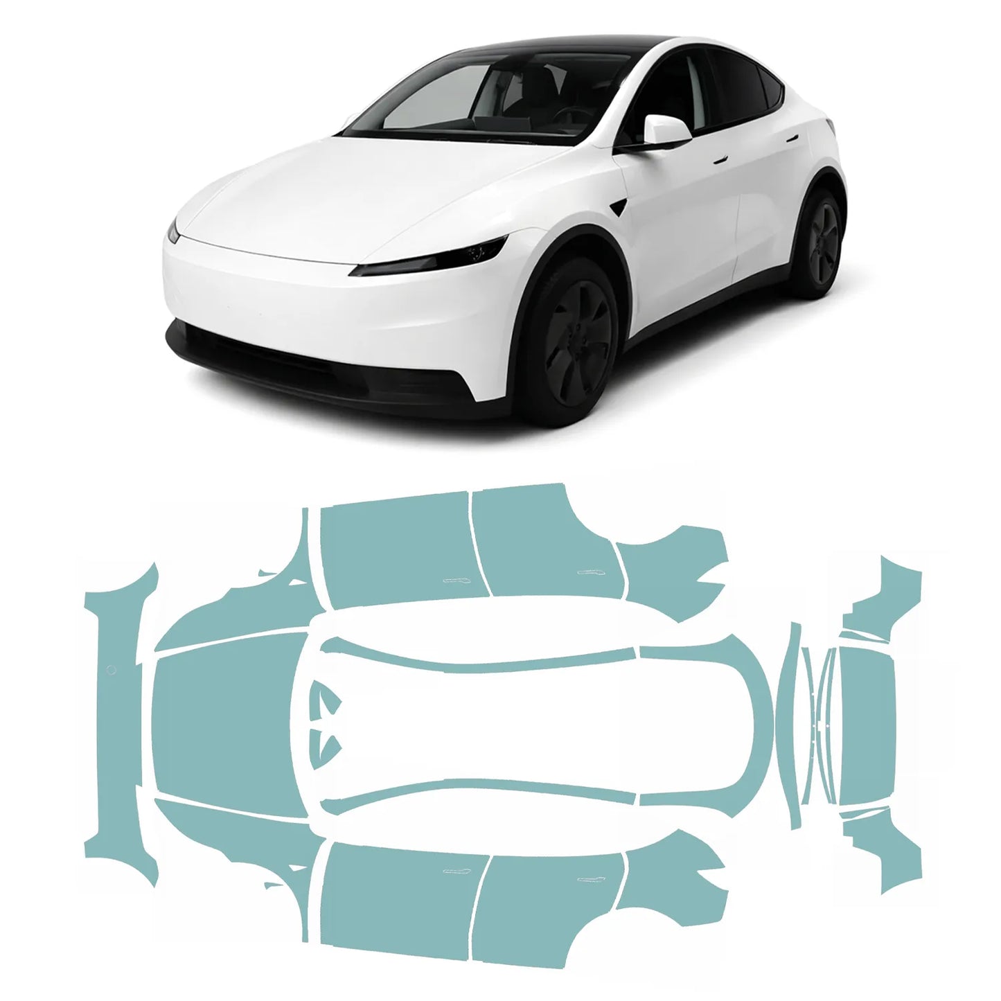 Model Y "Juniper" Standard komplet lakbeskyttelsesfoliesæt PPF
